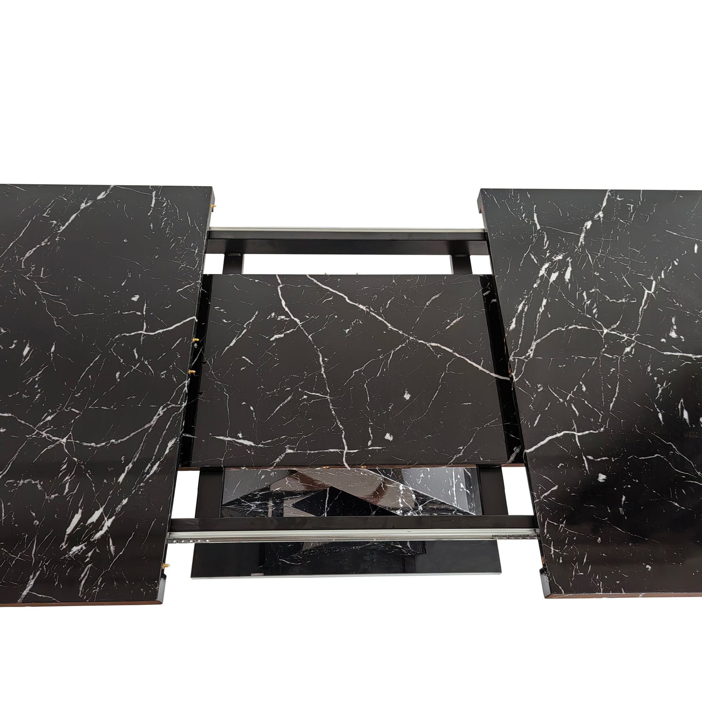 lux extendable marble square dining table
