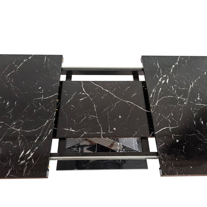 Lux Extendable Marble Square Dining Table