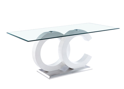 MDF #2 Dining Table - Tempered Glass