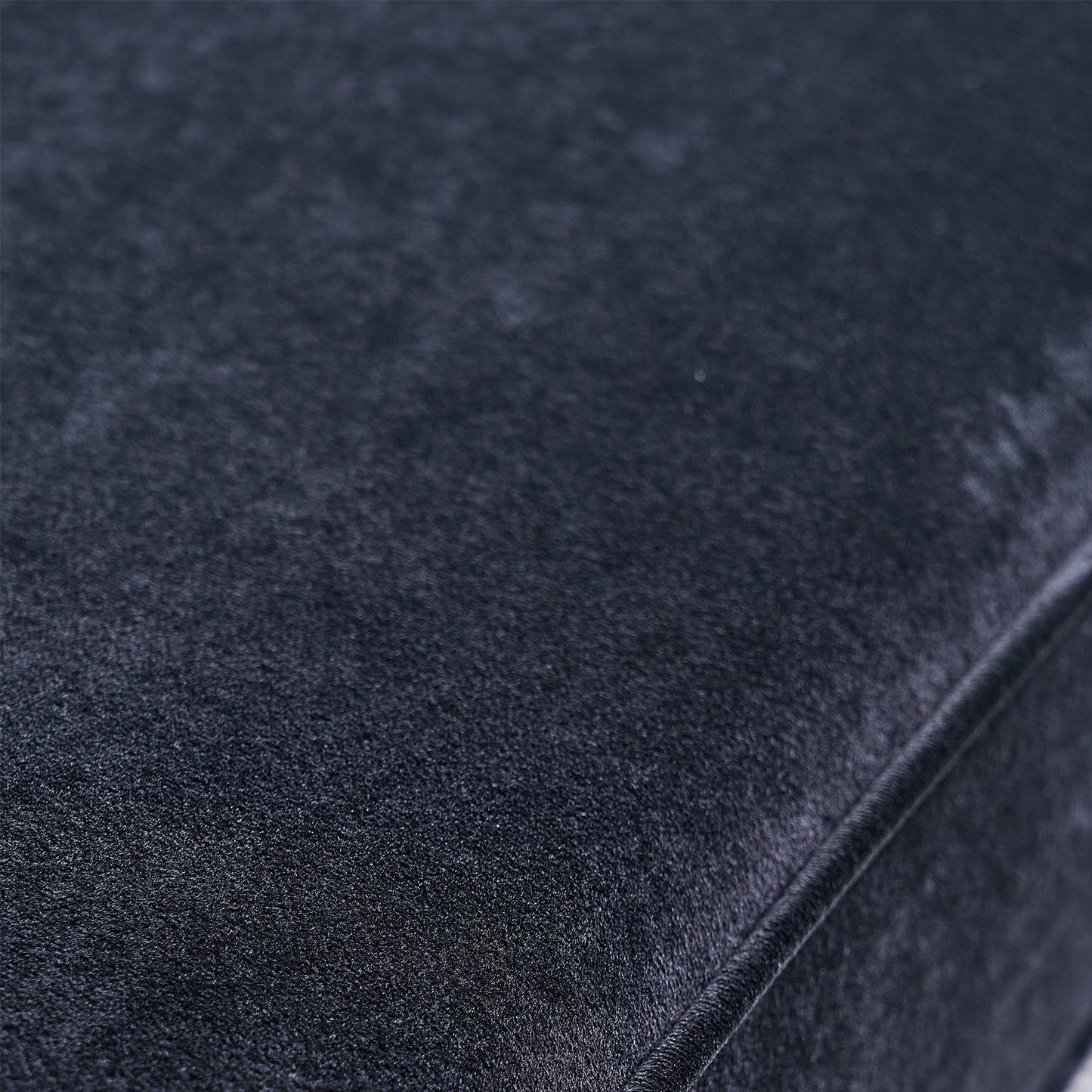 modern tufted velvet sofa, black