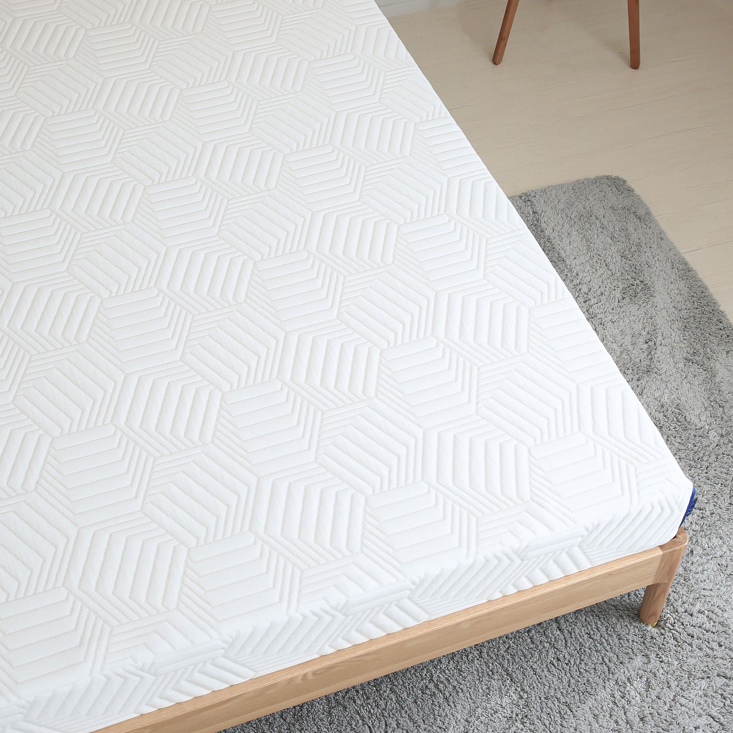cal king 10 inch gel memory foam mattress, white, bed in a box, green tea and cooling gel infused, certipur-us certified