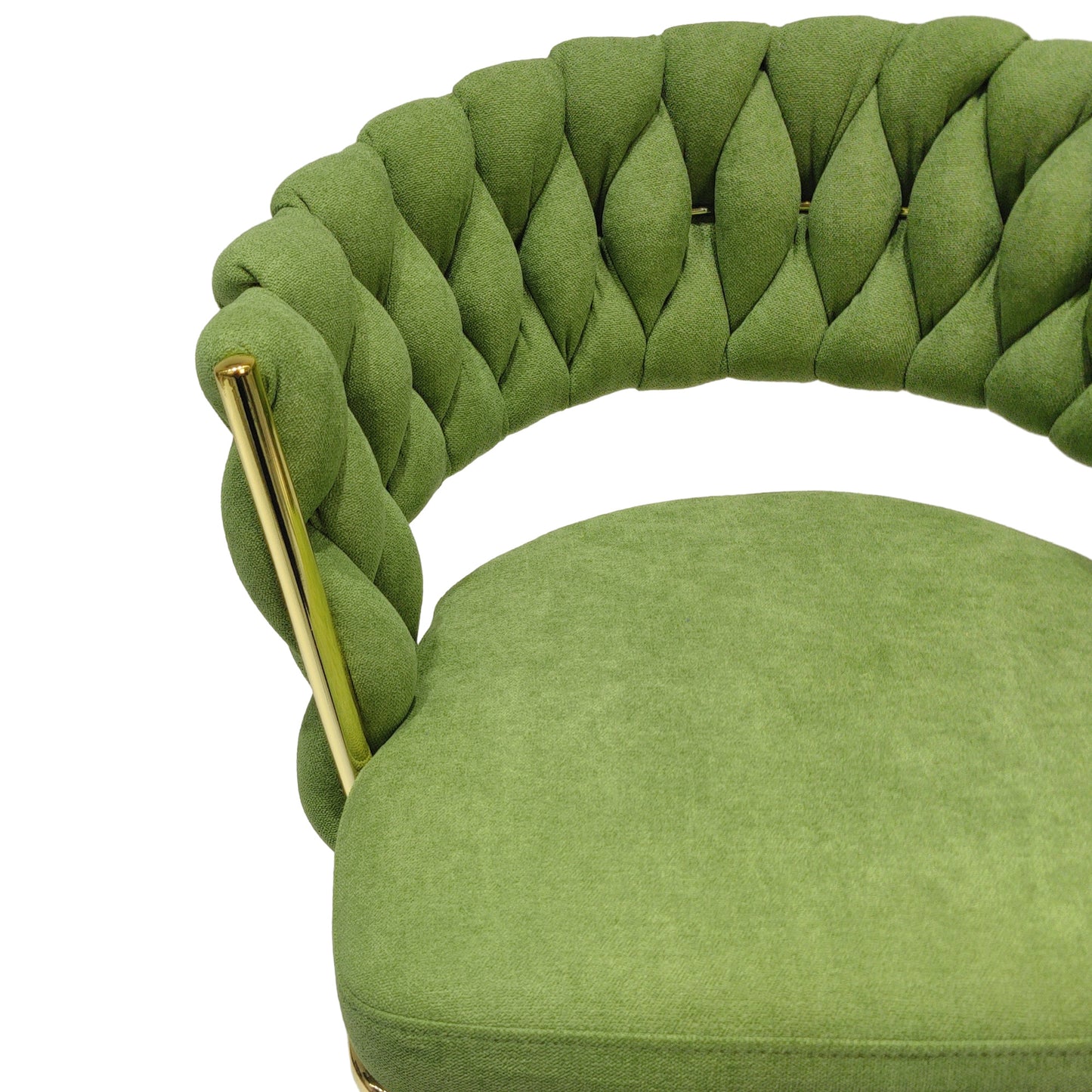 bar chair linen woven bar stool set of 4, green