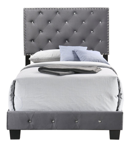 Suffolk Twin Bed , Gray