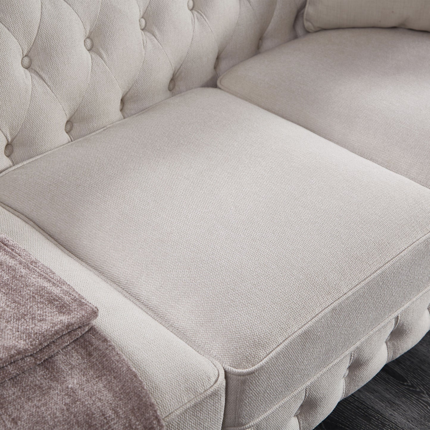 zara chesterfield sofa beige