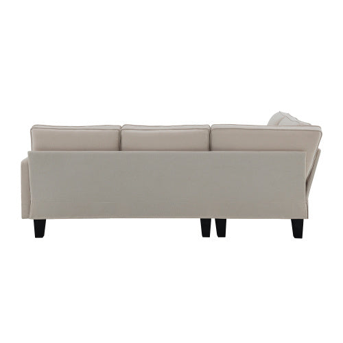 terry 5-seat couch set with chaise with 3 pillows
