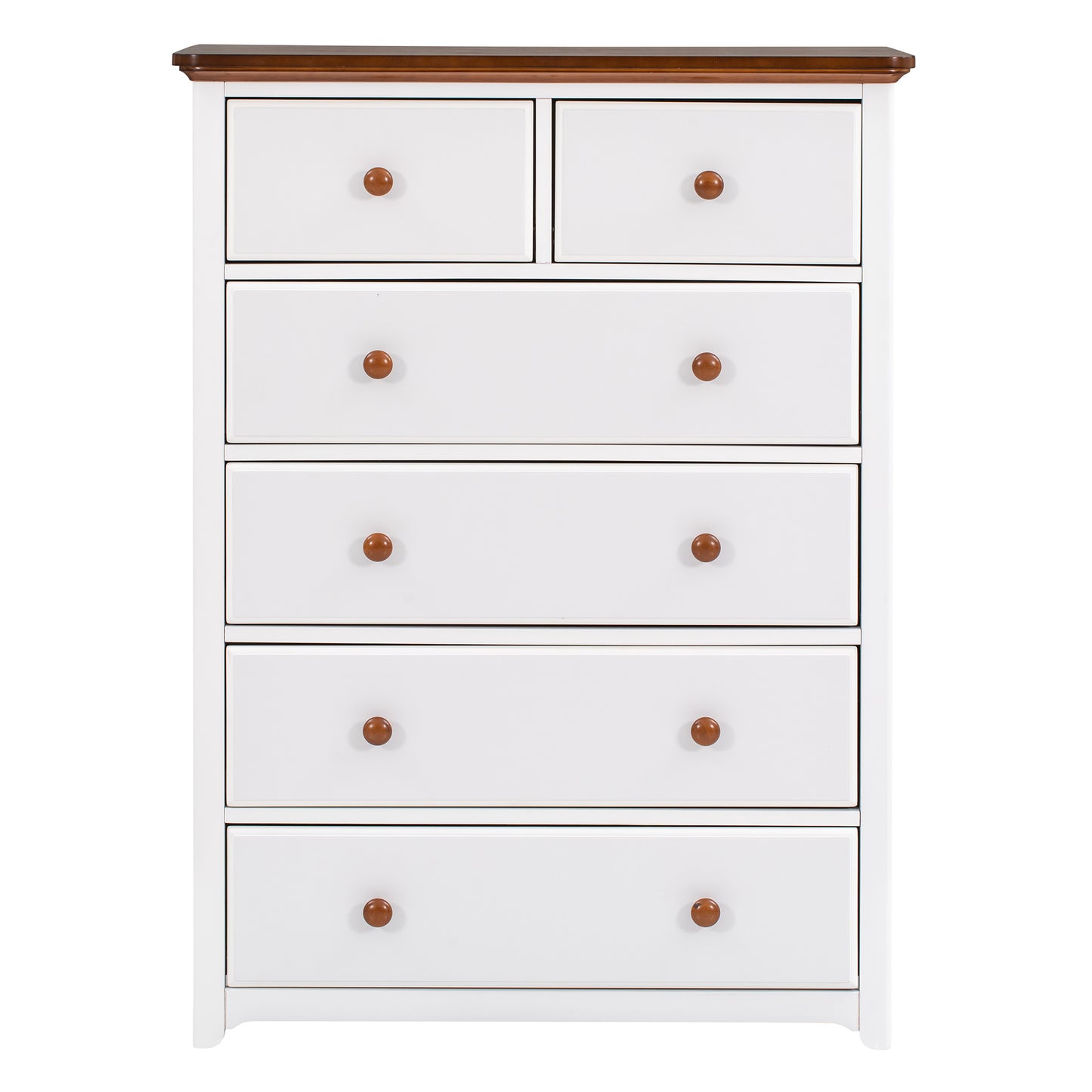 3-pieces bedroom sets  with nightstand(usb charging ports) and storage chest,white+walnut