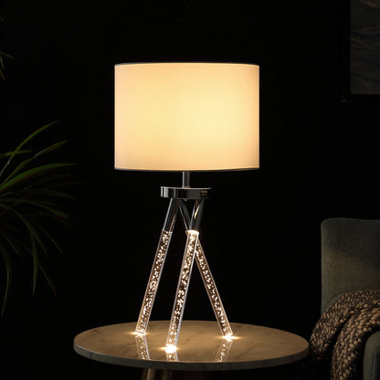 26.25" In Mid Century Birgit Led Acrylic Tapered Legs