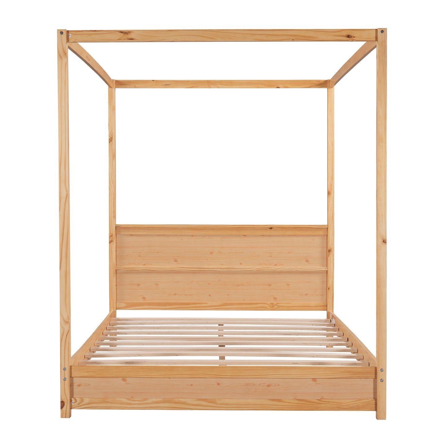modern canopy platform bed with headboard