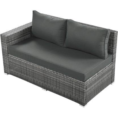 Outdoor 6-Piece All Weather PE Rattan Sofa Set