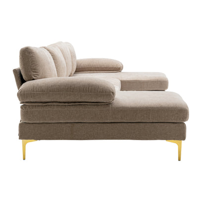 Coolmore Sectional Sofa, Camel