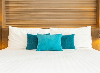 Blue ZigZag Cushion