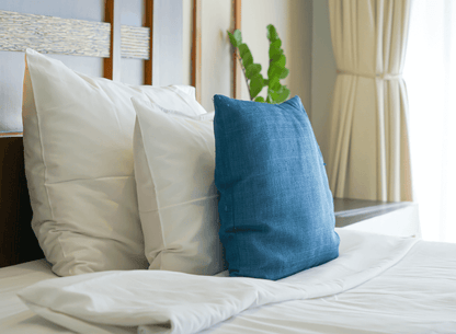 Blue ZigZag Cushion