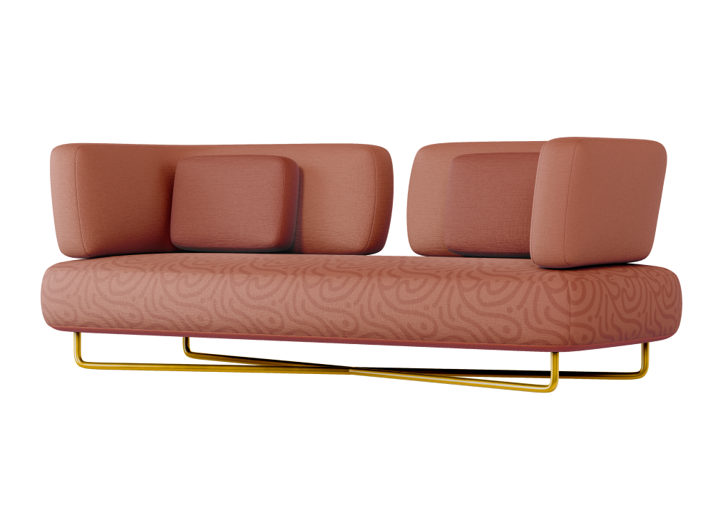 curved reclining sofa