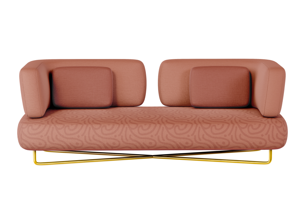 curved reclining sofa