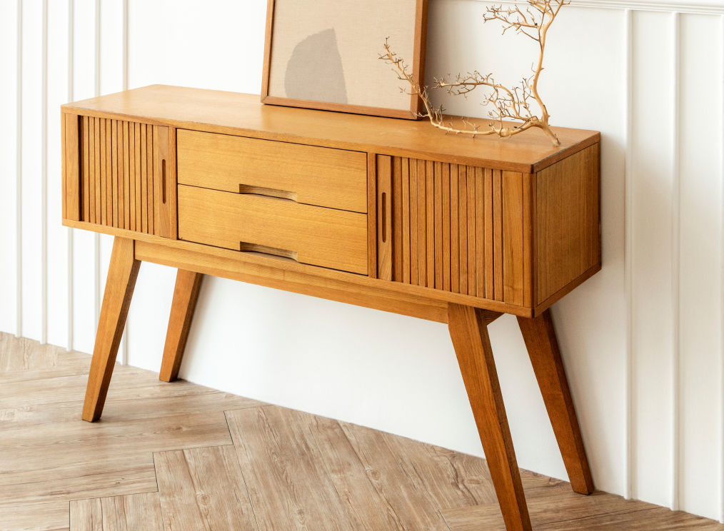 wooden side table