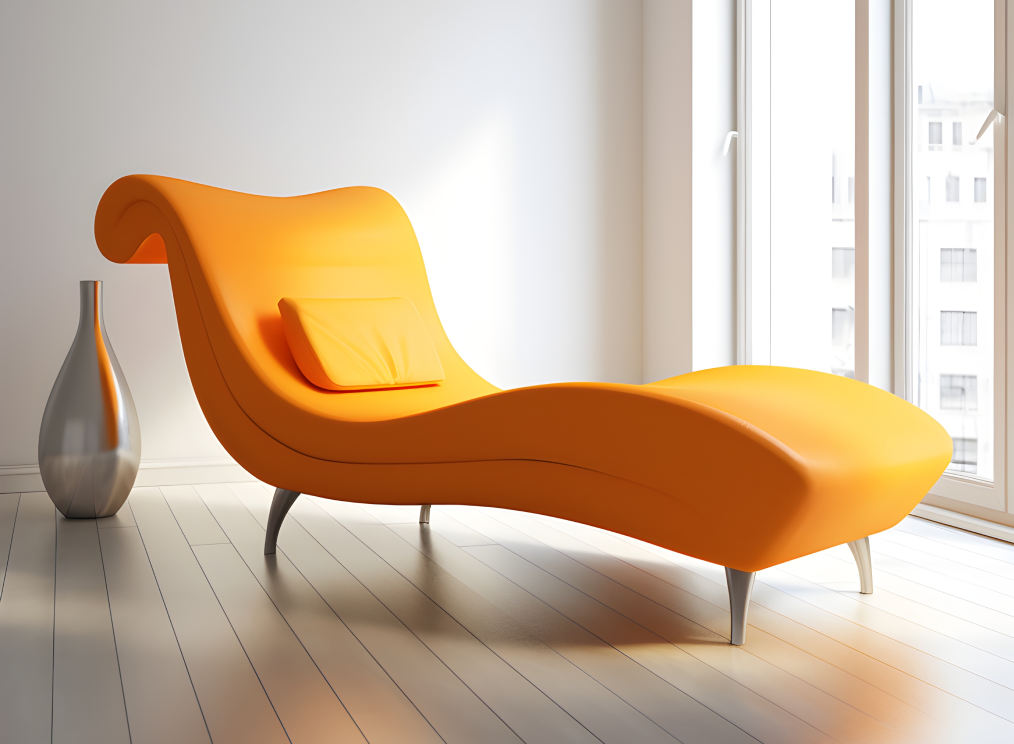 gufram armless chaise lounger