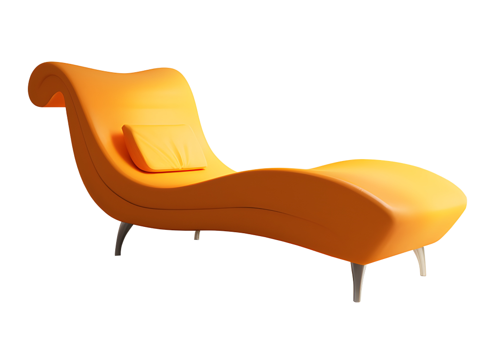 gufram armless chaise lounger