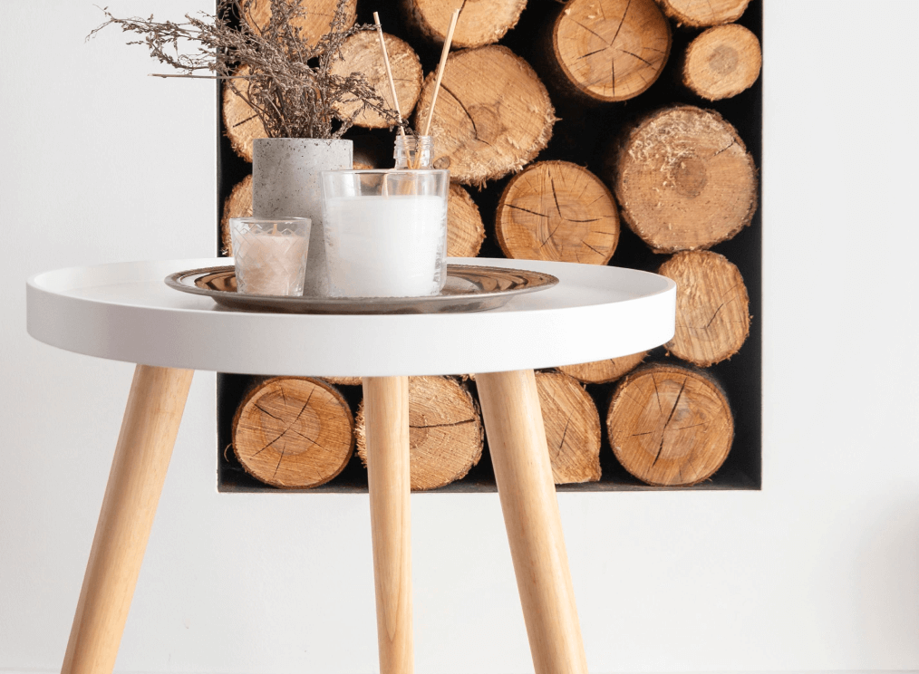 storage wooden side table